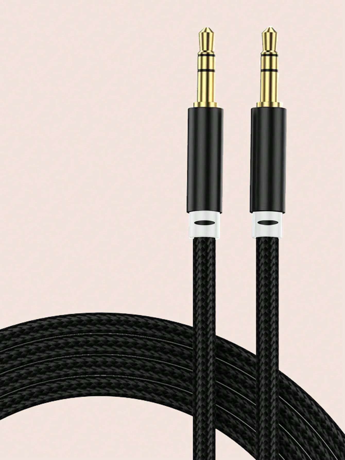 1pc 3.5mm Braided Audio Cable, Suitable For Phones, Car Use