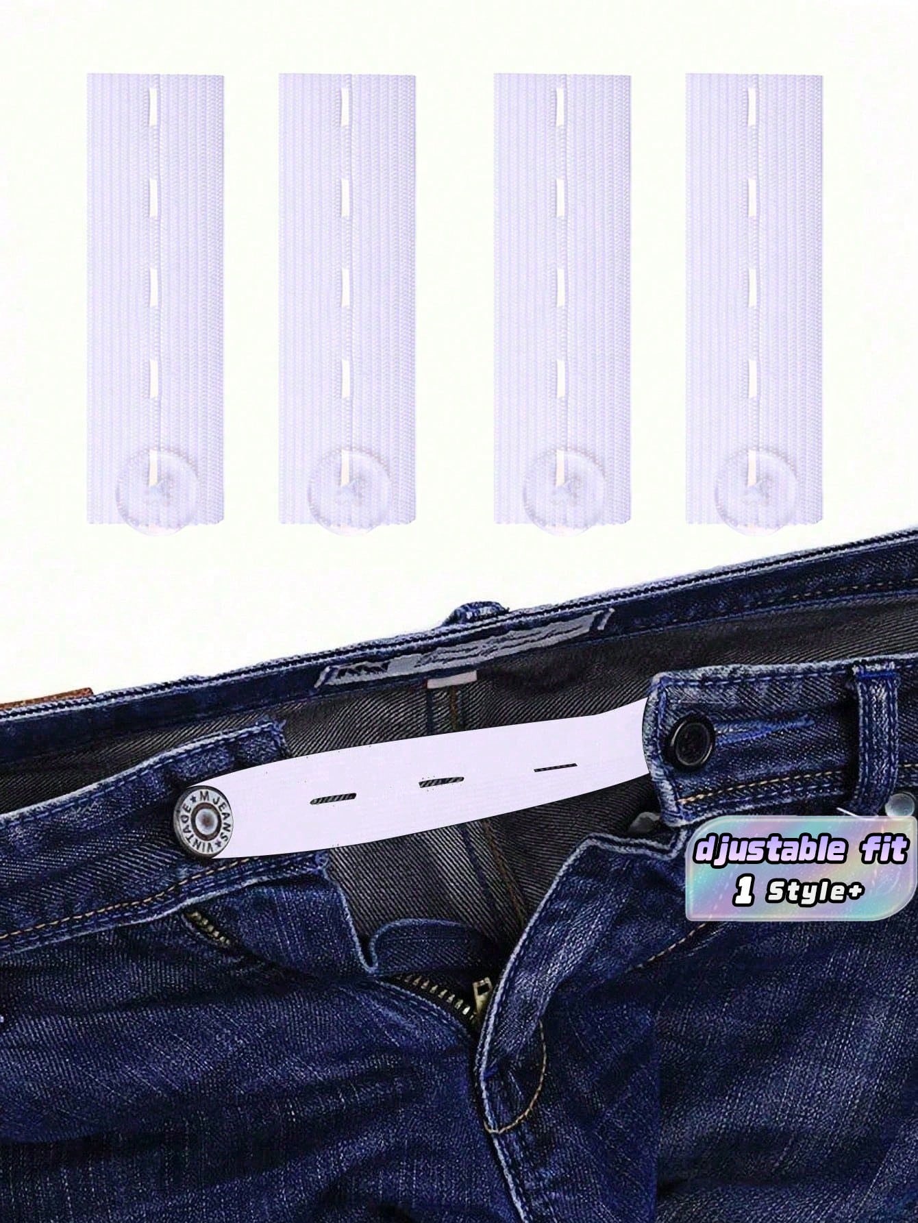 2/3/4/5pcs Elastic Waist Extender,Waistband Extender Buckle, Elastic Adjustable Pants Extension,Pants Button Extension Belt, Maternity Pants Stretch Button, Adjustable Button Extension Buckle, Suitabl