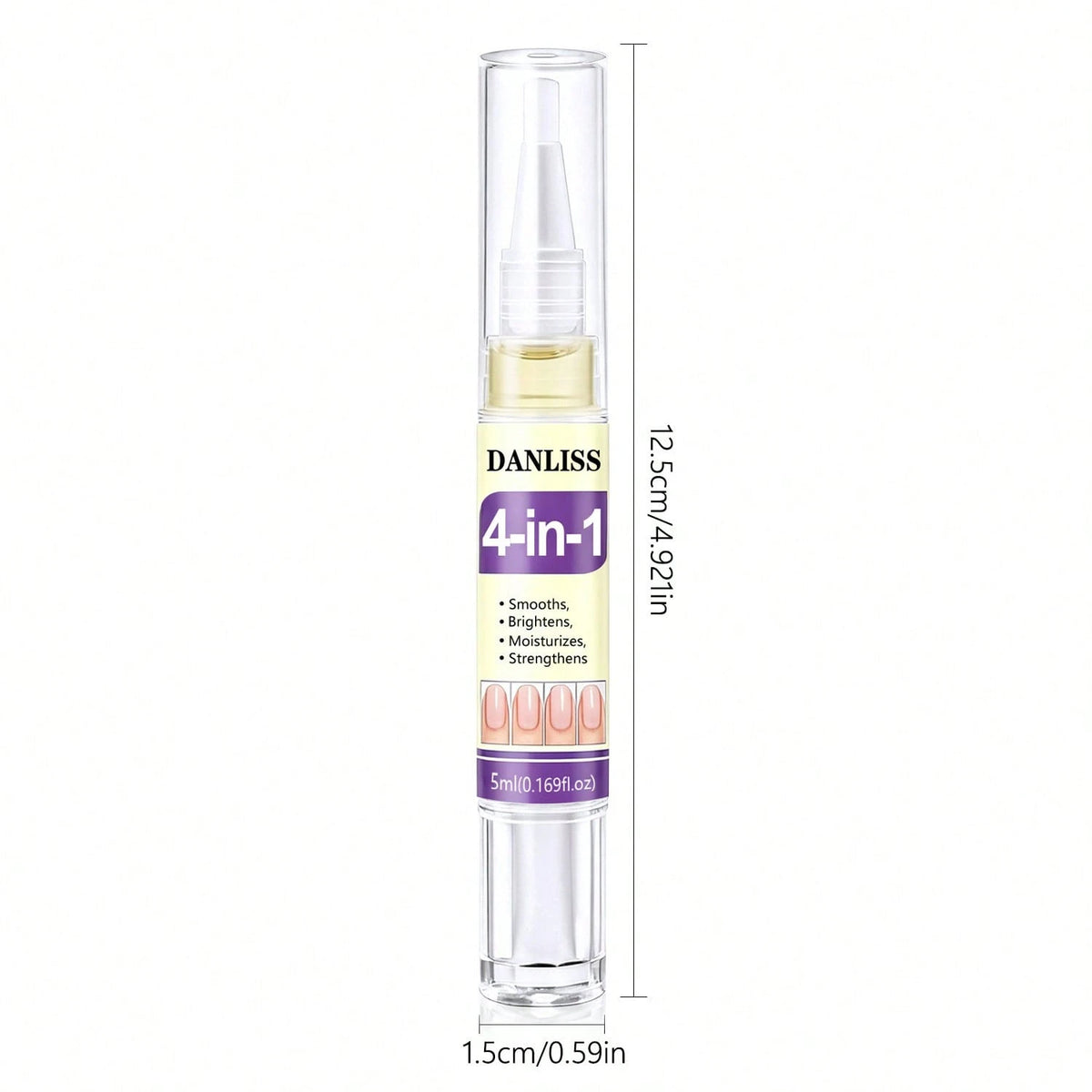 "4-In-1" Product: Oil-Based Pen, Keratin Nail Nutrition Oil, Anti-Breakage Strengthening Repair For Dry And Brittle Nails, Nourishes Nail Bed, Moisturizes And Hydrates, Brightens And Enhances. 5ml