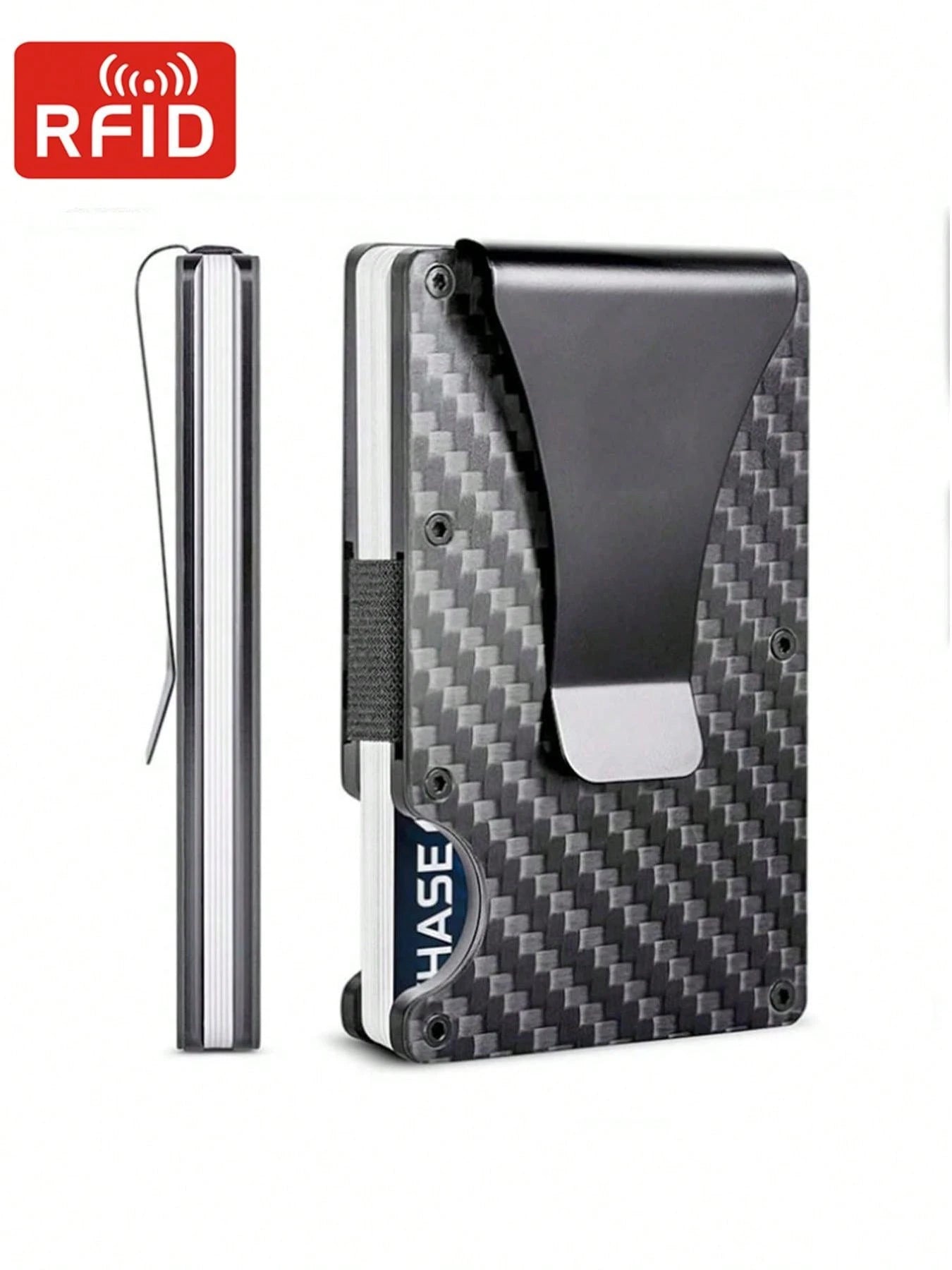 Anti Rfid Credit Card Holder Men Wallet High Quality Slim Thin Metal Bank Cardholder Case Money Clip Black Mini Card Wallet Gift For Men,Father's Day