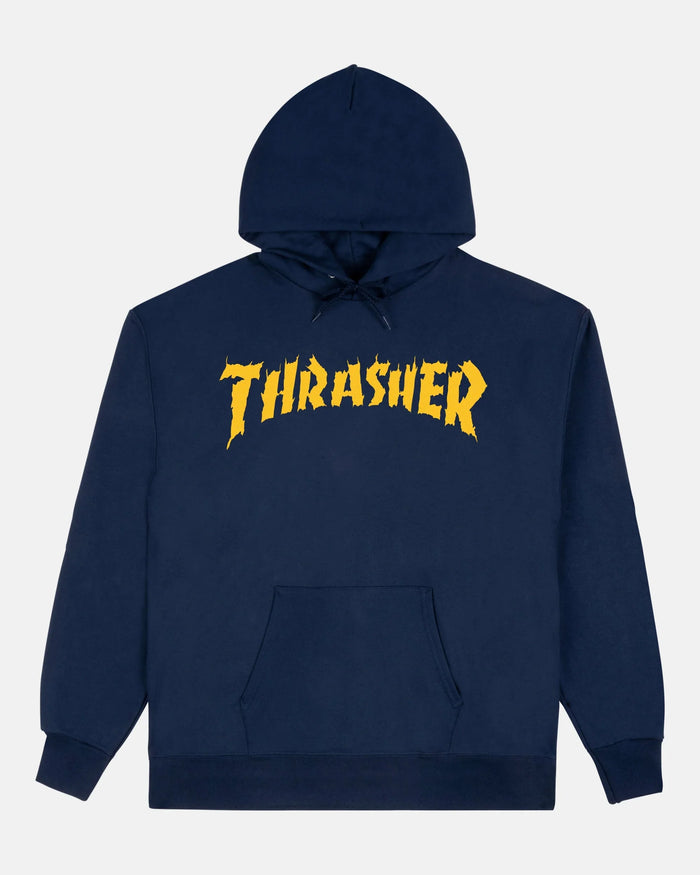 BURN IT DOWN - HOODIE - NAVY - Four Street