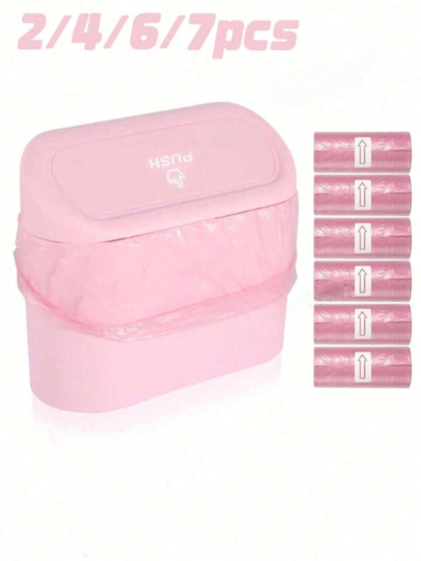 Car Trash Can, Car Seat Back & Door Hanging Storage Box, Multi-Function Car Accessories, Trash Bag, Foldable Storage