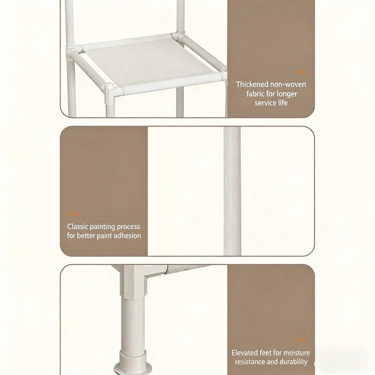Corner Coat Rack With Shelves A Dual-Tier, Multifunctional, Freestanding Coat Tree. Stable And Tall, Ideal For Entryways, Bedrooms, Living Rooms, And More. Available In White Or Black.