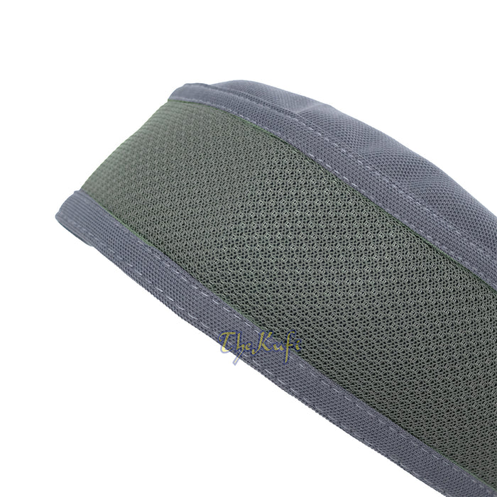 Dark Gray with Graphite Madun Vented Top Pliable Two-Color Round Kufi Hat