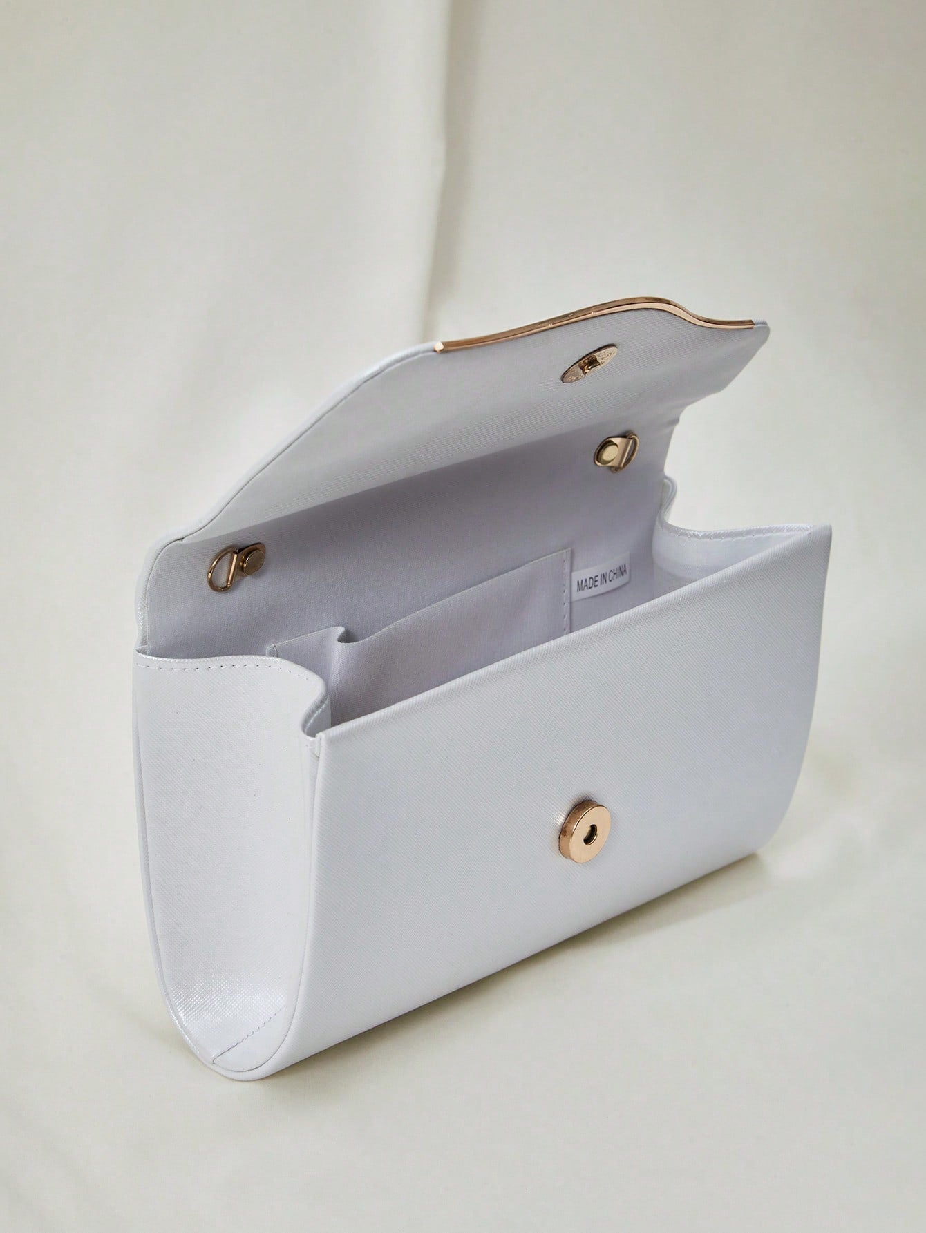 Elegant Large Women Clutch Purse Evening Bag With Detachable Chain For Wedding,Bride