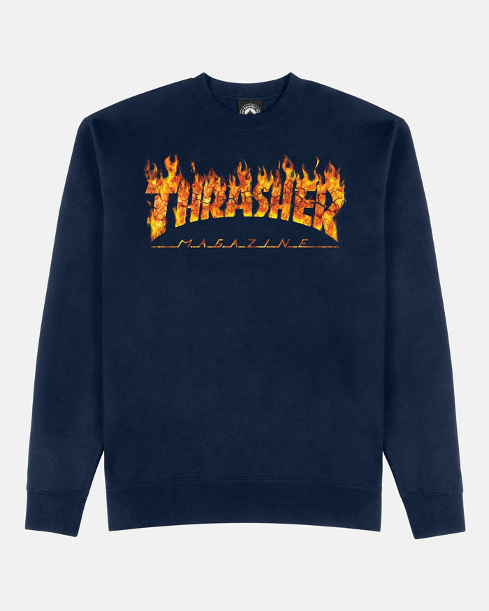 INFERNO-CREWNECK-NAVY BLUE - Four Street