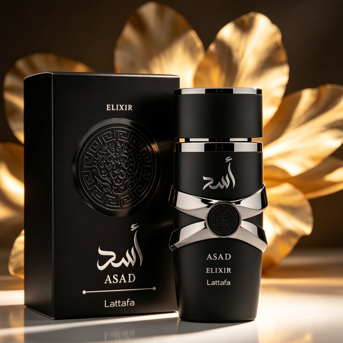 Lattafa ASAD Elixir Men's Eau De Parfum 100ml 3.4 Fl Oz| Long Lasting Arabic Cologne| Aromatic Woody Cedarwood Fragrance| Luxury Gift For Him