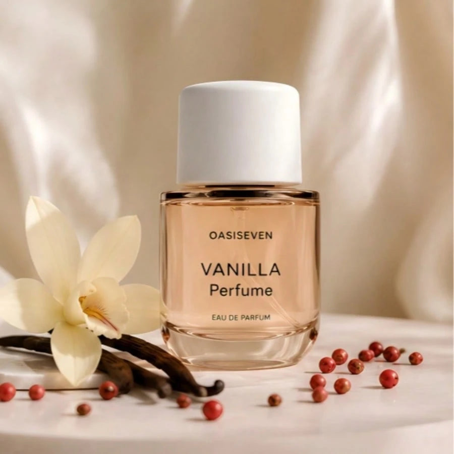 OASISEVEN PPHLUR Vanilla Eau De Parfum – 1.7oz Full Size Perfume Spray – Warm Vanilla Fragrance With Pink Pepper, Cashmere Wood & Sandalwood – Soft, Cozy & Long-Lasting Scent For Women –Everyday Signa