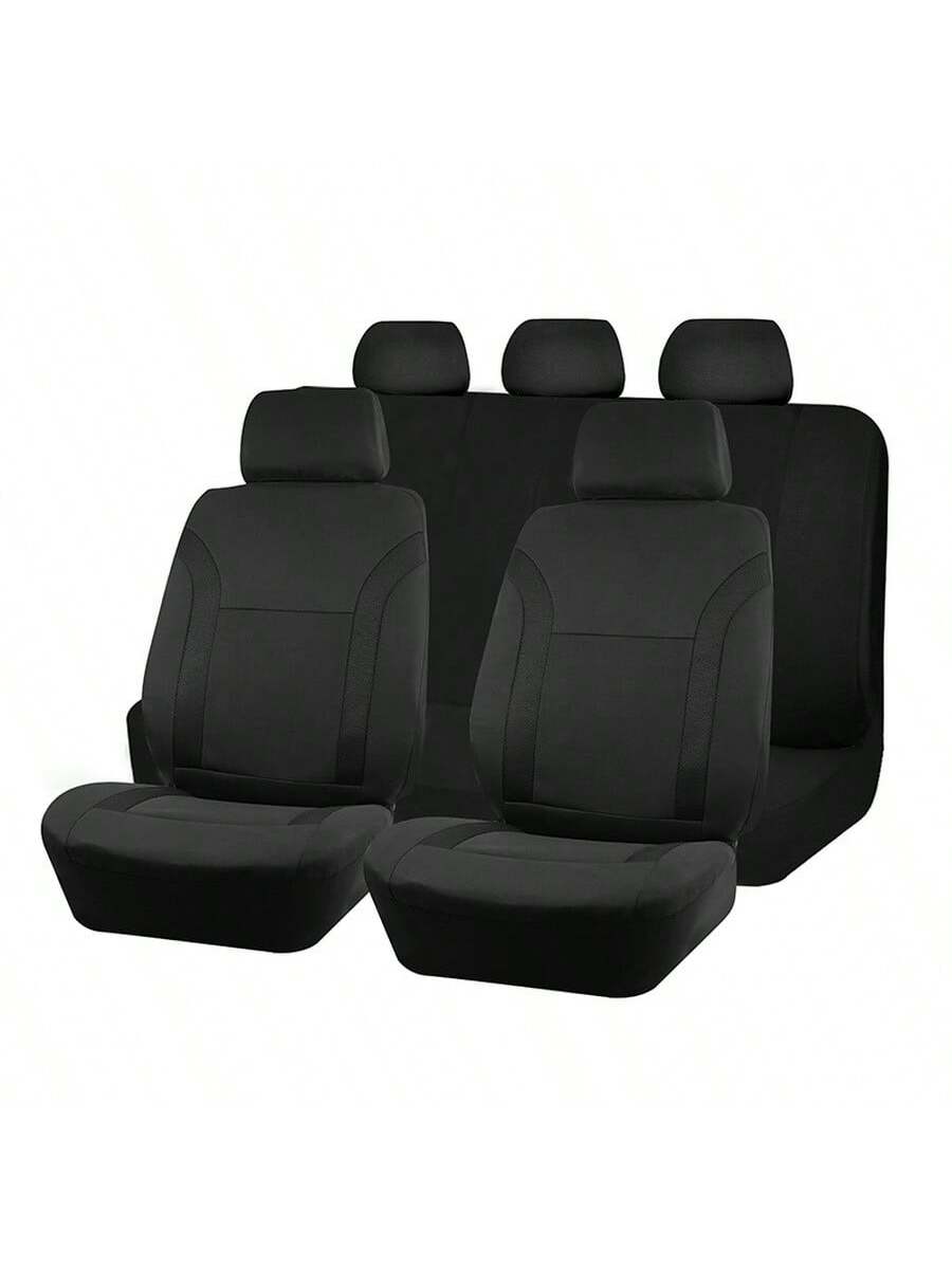 REMAX 9pcs Car Seat Covers Set Mesh Fabric With Airbag Universal Fit For Van Truck Car Suv Seat Cushion Auto Accessories New Design