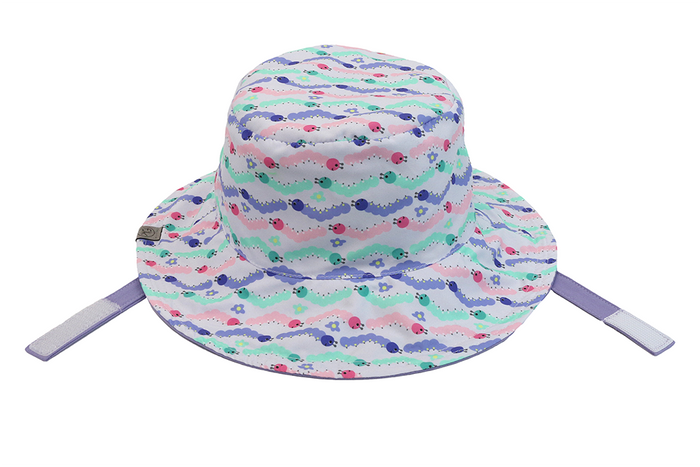 Reversible Baby/Kids Mixed Sun Hat - Caterpillar