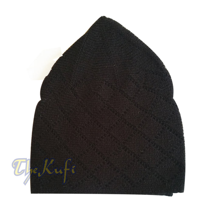 Skull Cap Kufi For Winter - Dark Brown Acrylic 2-3 mm Thick Turkish Beanie