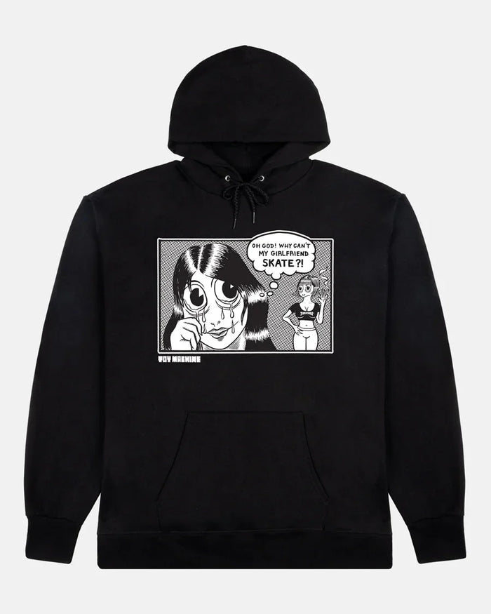 THRASHER X TOY MACHINE - GIRLFRIEND - HOODIE - BLACK - Four Street