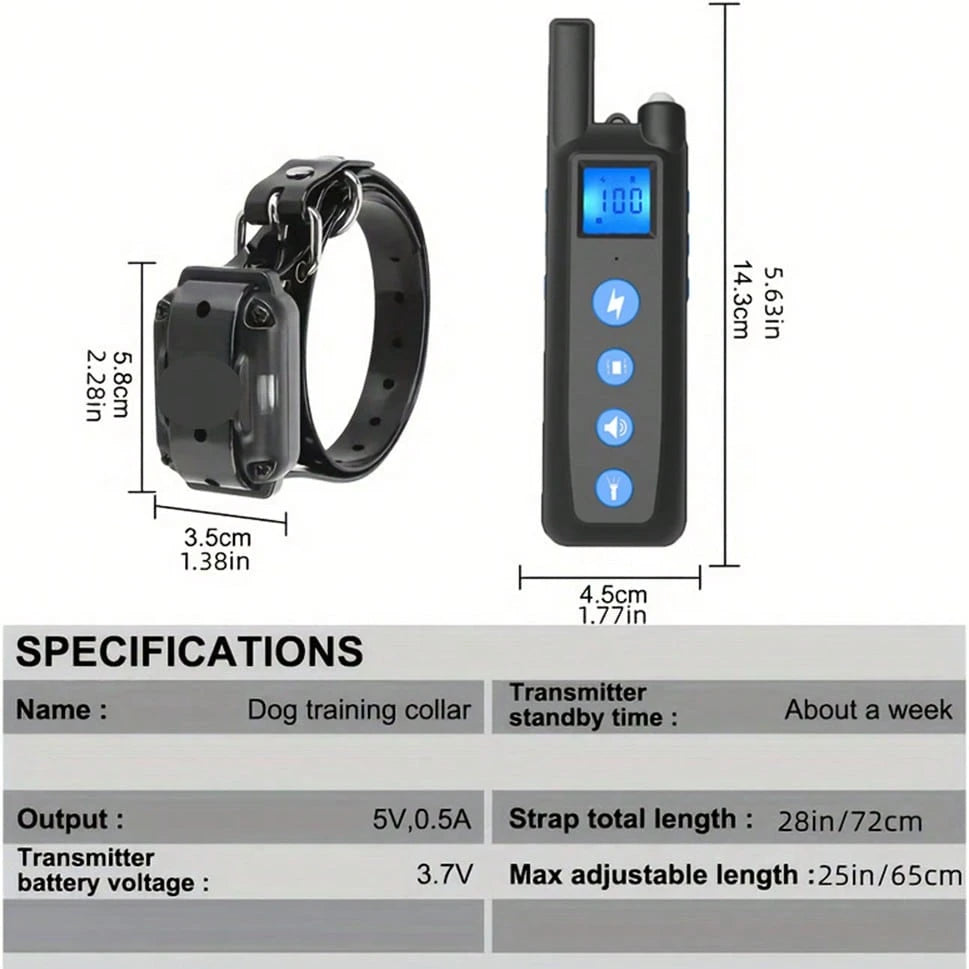 Train Your Dog Easily- Dog Training Collar With 3 Training Modes & 2600ft Control Range