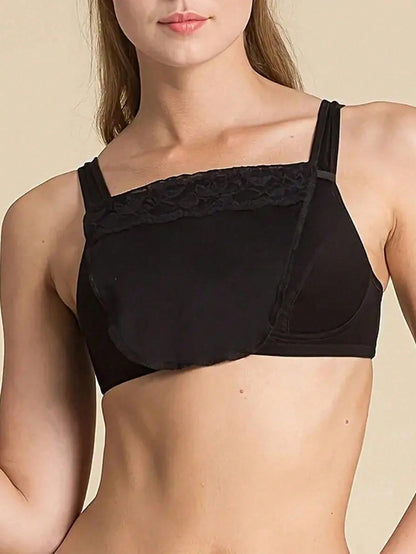 1/2/3/4pcs Women's Color Block Lace Bra Pad Bralette Accessories With Striped Pattern, Removable & Washable Push Up Bra Pads Made Of Woven Polyester,Anti-Leakage Chest Shield Pads, Women's Lingerie &