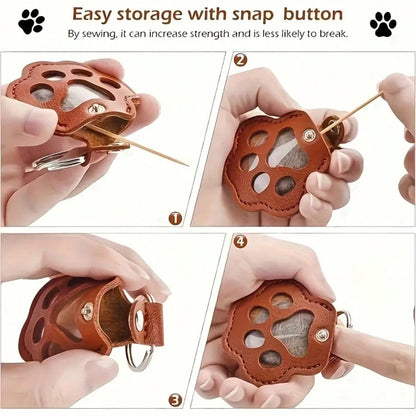 1/2/3/5/10/15/20/25/30pcs Pet Hair Memorial Keychain- Cute Paw Print Design, With Storage Space For Dog/Cat Hair, Pet Owner Keepsake, Unique Gift Idea