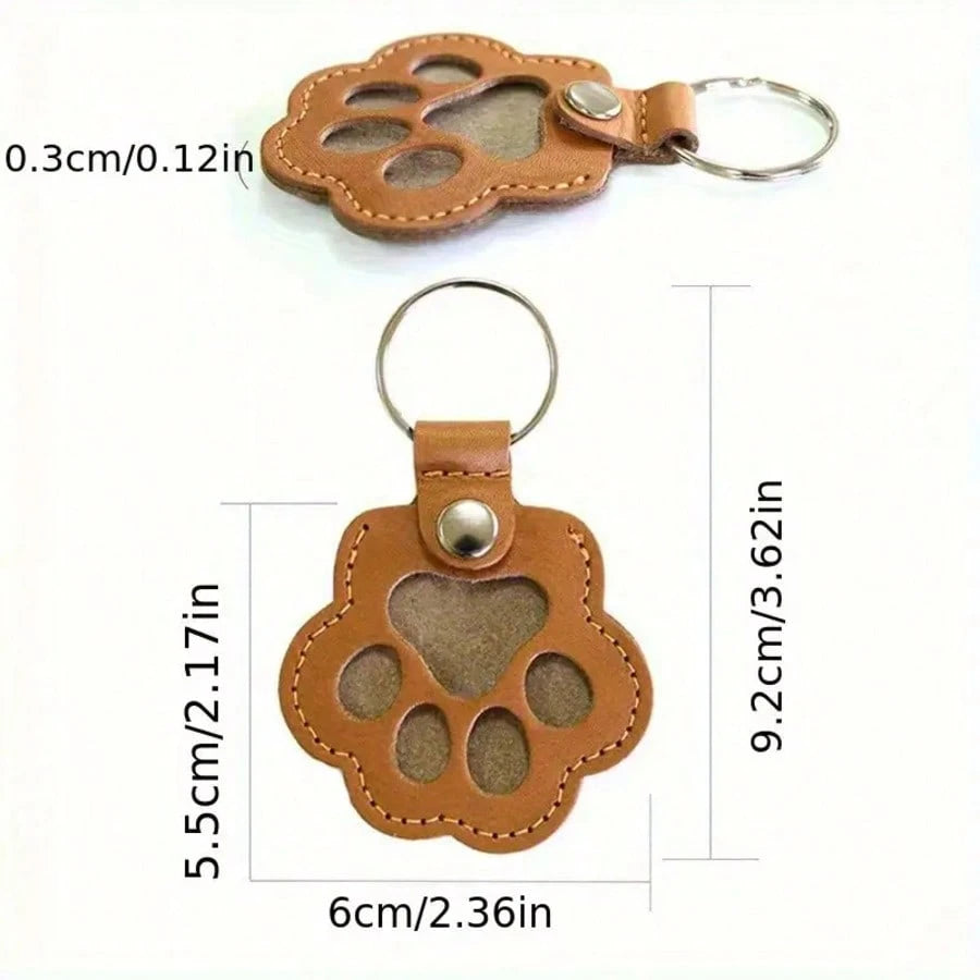 1/2/3/5/10/15/20/25/30pcs Pet Hair Memorial Keychain- Cute Paw Print Design, With Storage Space For Dog/Cat Hair, Pet Owner Keepsake, Unique Gift Idea