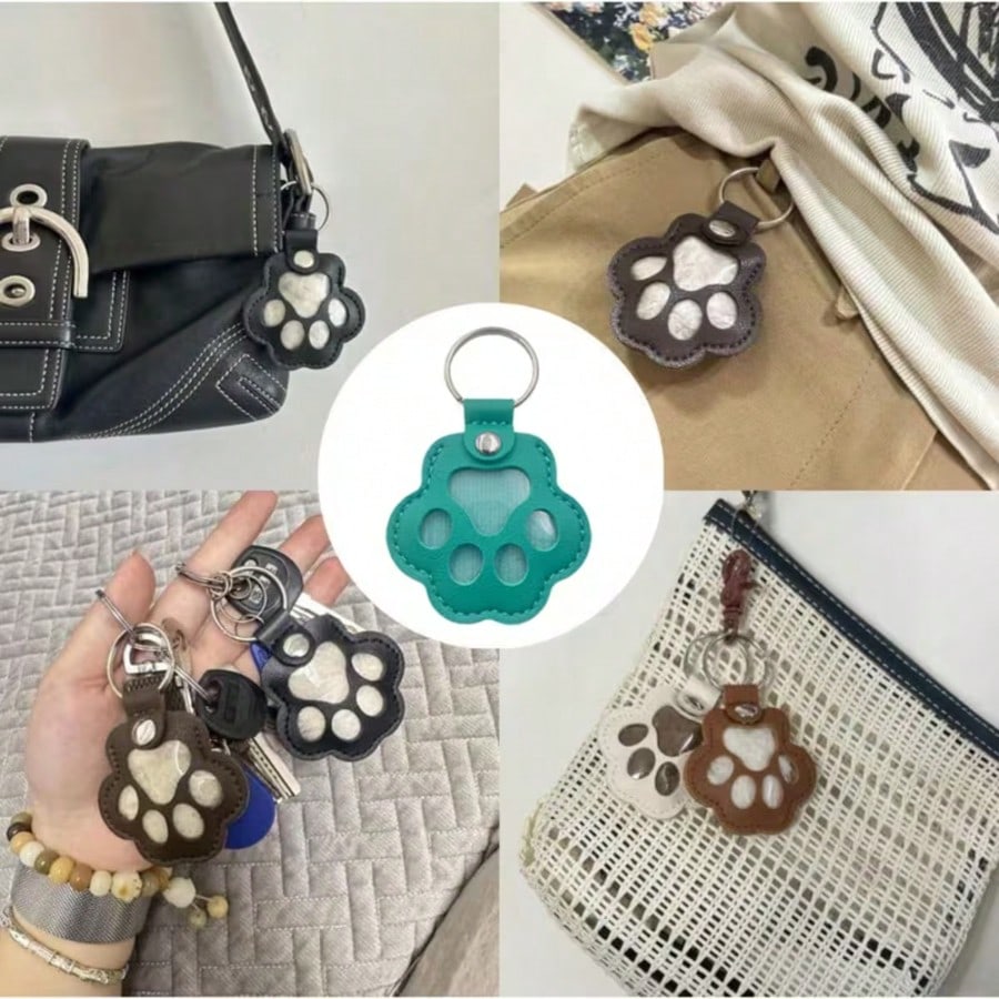 1/2/3/5/10/15/20/25/30pcs Pet Hair Memorial Keychain- Cute Paw Print Design, With Storage Space For Dog/Cat Hair, Pet Owner Keepsake, Unique Gift Idea
