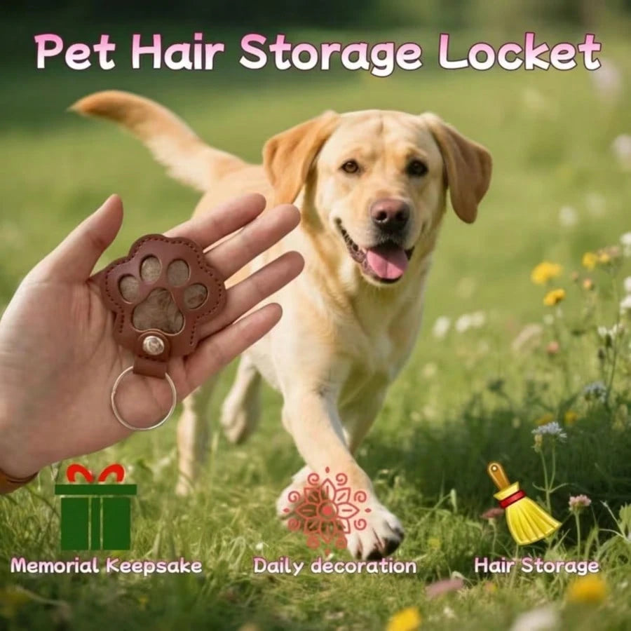 1/2/3/5/10/15/20/25/30pcs Pet Hair Memorial Keychain- Cute Paw Print Design, With Storage Space For Dog/Cat Hair, Pet Owner Keepsake, Unique Gift Idea