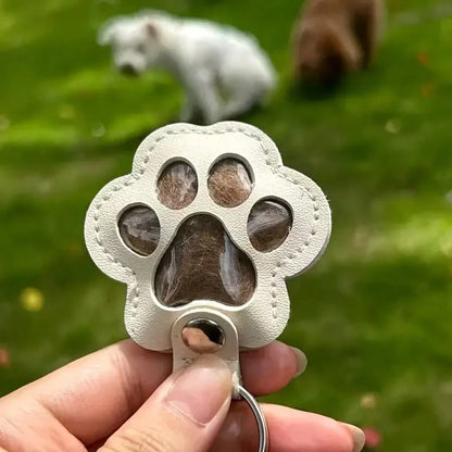1/2/3/5/10/15/20/25/30pcs Pet Hair Memorial Keychain- Cute Paw Print Design, With Storage Space For Dog/Cat Hair, Pet Owner Keepsake, Unique Gift Idea