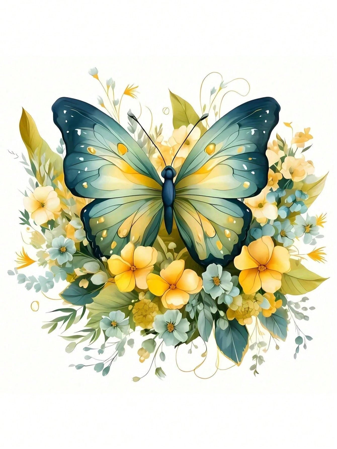 1/2/3pcs Green Butterfly Pattern Heat Transfer Stickers, Suitable For DIY T-Shirts, Jeans, Hoodies, Bags, Pillows (Mixed Colors), Holiday Crafts, Durable Decoration, Clothing Embellishment, Party Deco