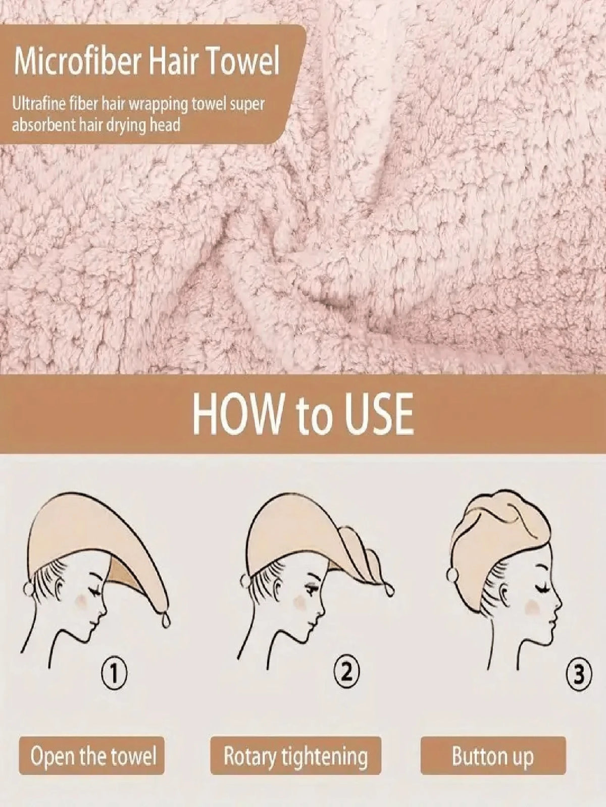 1/2/4pcs Microfiber Hair Towel, 300Gsm Soft Dry Hair Cap, Minimalist Solid Color Bathroom Towel, Super Absorbent Quick Dry Curly Hair Turban, Anti-Frizz Wet Hair Shower Cap, Bathroom Supplies