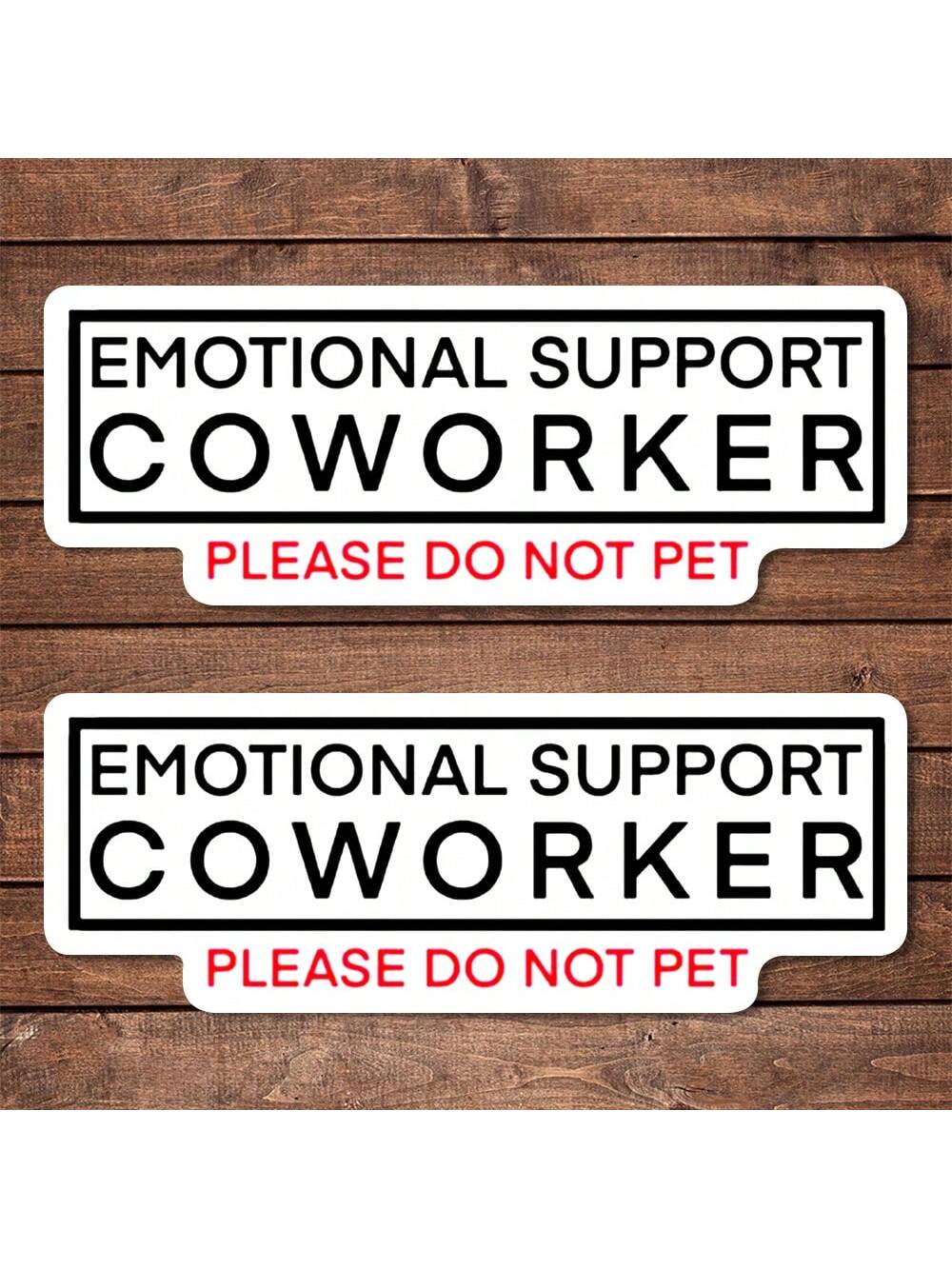 1/2/5pcs EmotionalSupport Coworker Sticker| Fun And Quirky Vinyl Decal For Planners, Journals, And Laptops| Cute And Mindful Design For Meditation, Wellness Enthusiasts, And Book Lovers|, Artsy, P
