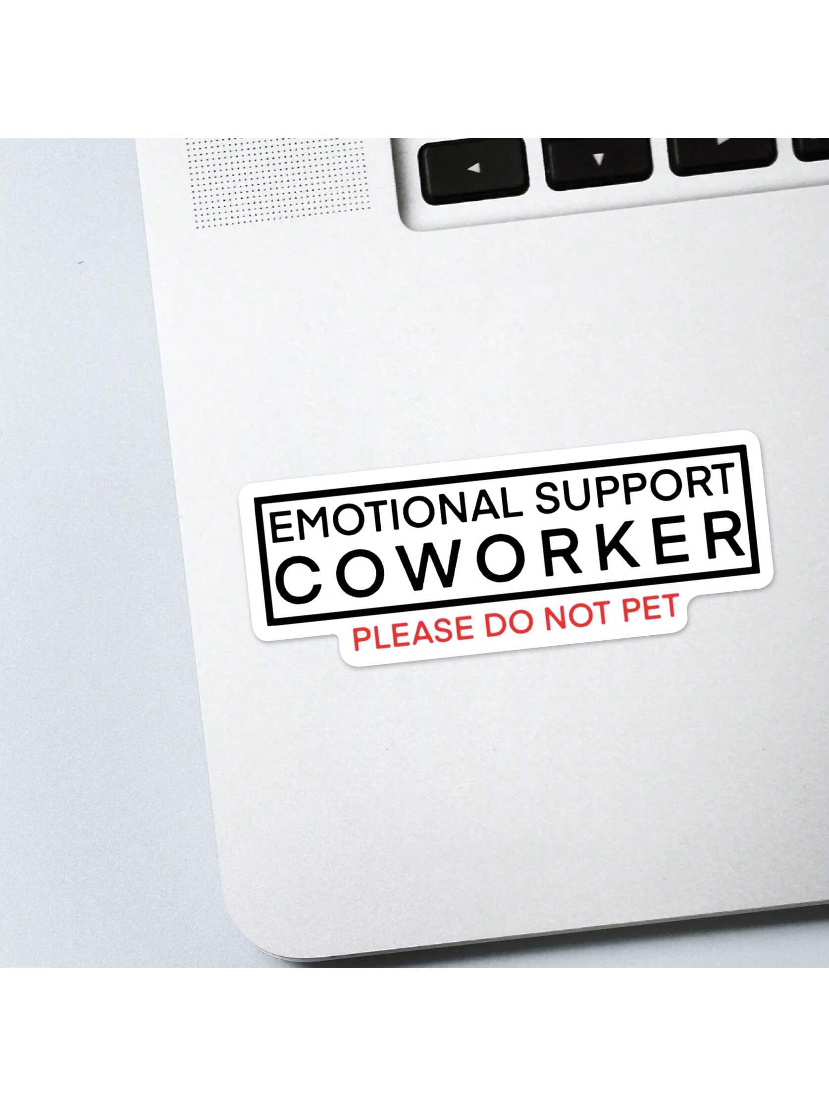 1/2/5pcs EmotionalSupport Coworker Sticker| Fun And Quirky Vinyl Decal For Planners, Journals, And Laptops| Cute And Mindful Design For Meditation, Wellness Enthusiasts, And Book Lovers|, Artsy, P