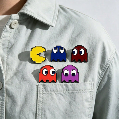1/2pcs Creative Cartoon Pin Set:Unique Alloy Pins That Exude Youthful Energy;Suitable For Both Men And Women;Perfect For Travel,Campus,Daily Outfits