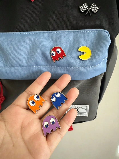 1/2pcs Creative Cartoon Pin Set:Unique Alloy Pins That Exude Youthful Energy;Suitable For Both Men And Women;Perfect For Travel,Campus,Daily Outfits