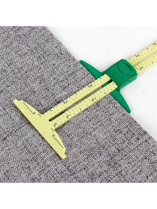 1/2pcs Inch Ruler Scale 5-IN-1 Sewing Seam Ruler Measuring Gauge Patchwork Quilting Tailor Ruler Sizer Helper Aluminum Plastic Sliding Gauge Saudi National Day(No CM Scale) Mother Day Gift
