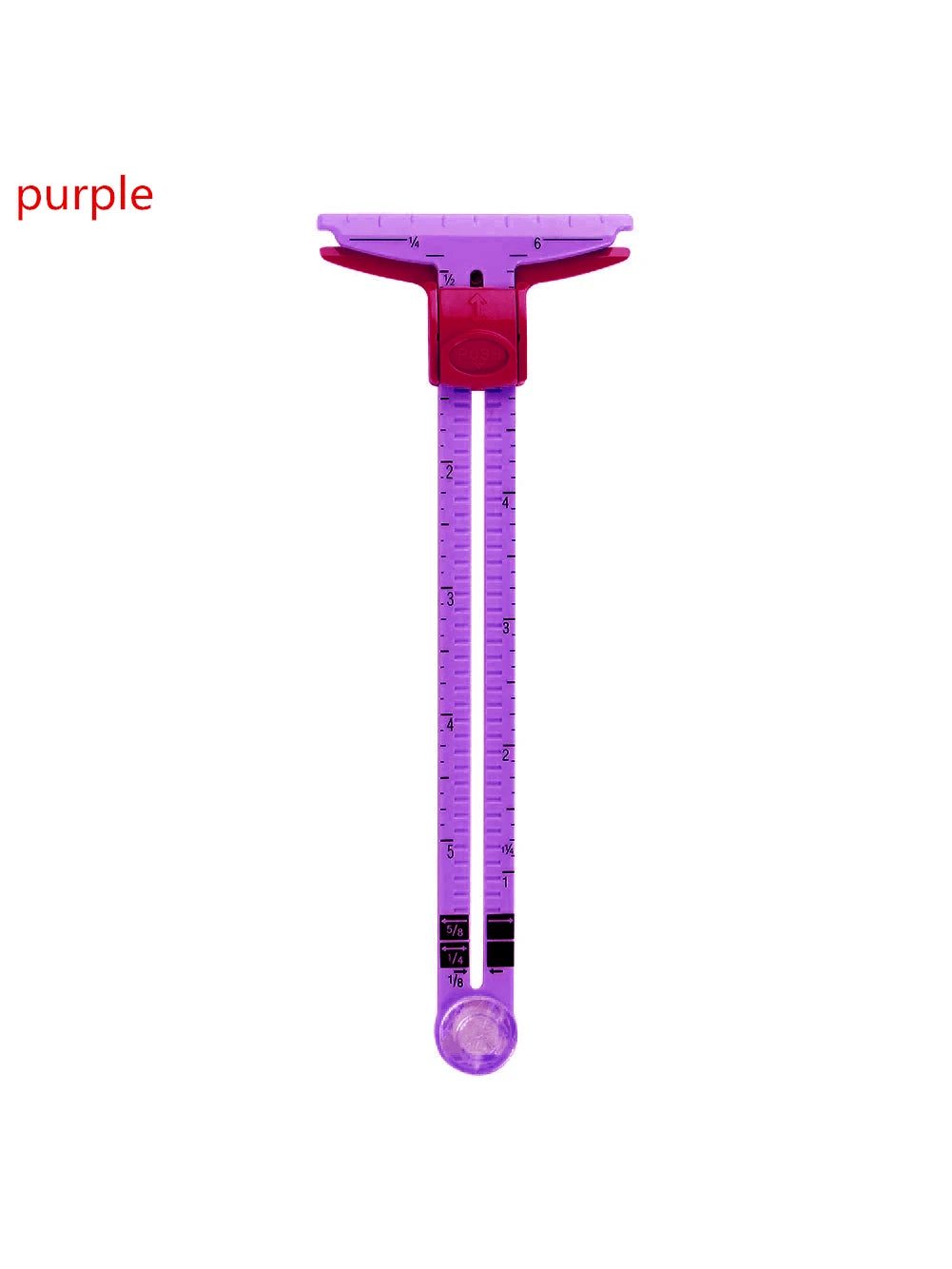 1/2pcs Inch Ruler Scale 5-IN-1 Sewing Seam Ruler Measuring Gauge Patchwork Quilting Tailor Ruler Sizer Helper Aluminum Plastic Sliding Gauge Saudi National Day(No CM Scale) Mother Day Gift