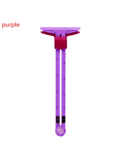 1/2pcs Inch Ruler Scale 5-IN-1 Sewing Seam Ruler Measuring Gauge Patchwork Quilting Tailor Ruler Sizer Helper Aluminum Plastic Sliding Gauge Saudi National Day(No CM Scale) Mother Day Gift