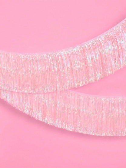 1/2pcs Party Becoration Light Pink Tassel Banner-59 Inches.|Baby Party Supplies, Baby Party Decorations, Birthday Background Boardshttps://Img.Ltweb