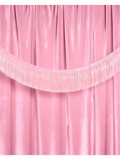 1/2pcs Party Becoration Light Pink Tassel Banner-59 Inches.|Baby Party Supplies, Baby Party Decorations, Birthday Background Boardshttps://Img.Ltweb