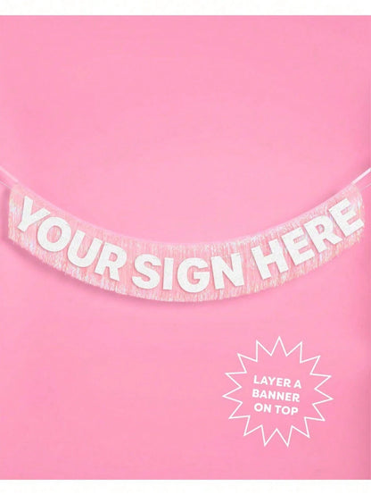 1/2pcs Party Becoration Light Pink Tassel Banner-59 Inches.|Baby Party Supplies, Baby Party Decorations, Birthday Background Boardshttps://Img.Ltweb