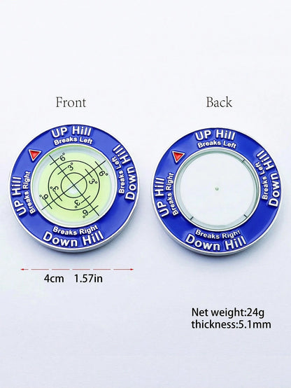 1/2pcs Slope Master Pro Green Reader, Level Gauge, Ball Position Marker, Golf Equipment, Double-Sided Ball Marker