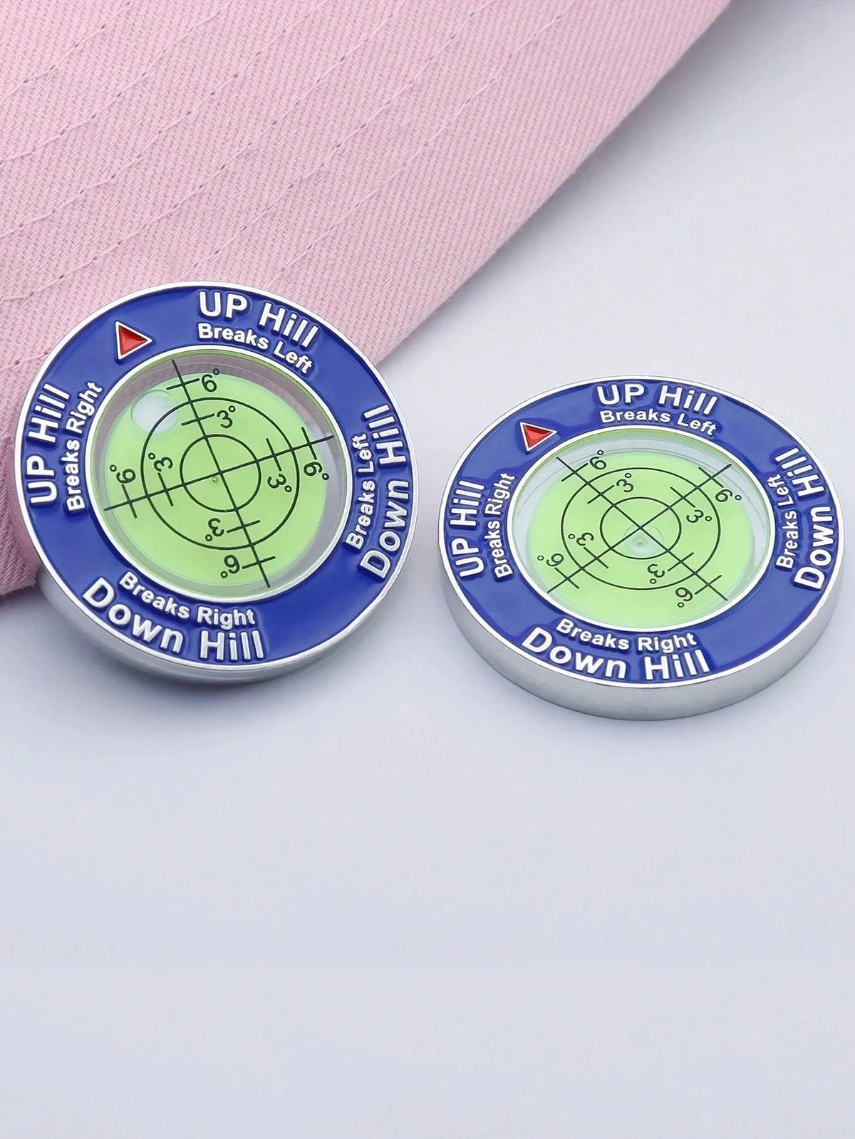 1/2pcs Slope Master Pro Green Reader, Level Gauge, Ball Position Marker, Golf Equipment, Double-Sided Ball Marker
