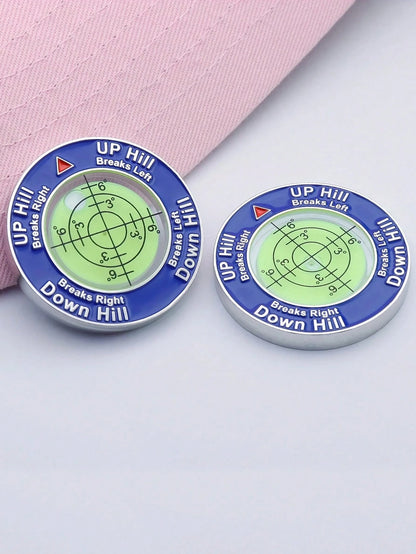 1/2pcs Slope Master Pro Green Reader, Level Gauge, Ball Position Marker, Golf Equipment, Double-Sided Ball Marker
