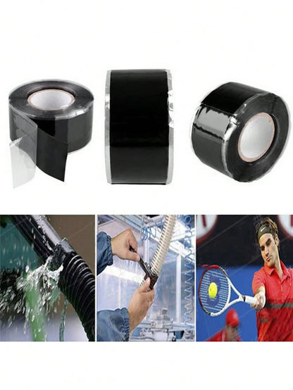 1/2pcs Water Pipe Silicone Rubber Tape, High Pressure/High Temperature/Low Temperature Resistant/Self-Adhesive Self-Fusing Insulating Tape, Emergency Heat Dissipation Self-Adhesive Tape (Green Color R