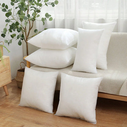 1/2pcs/White Pillow Core, Luxury Pillow, Multiple Sizes Pillow Pad, Microfiber Filling, Pure White Square Throw Pillow, Minimalist Fashion, Suitable For Home Decor, Living Room Sofa, Bedroom, Outdoor
