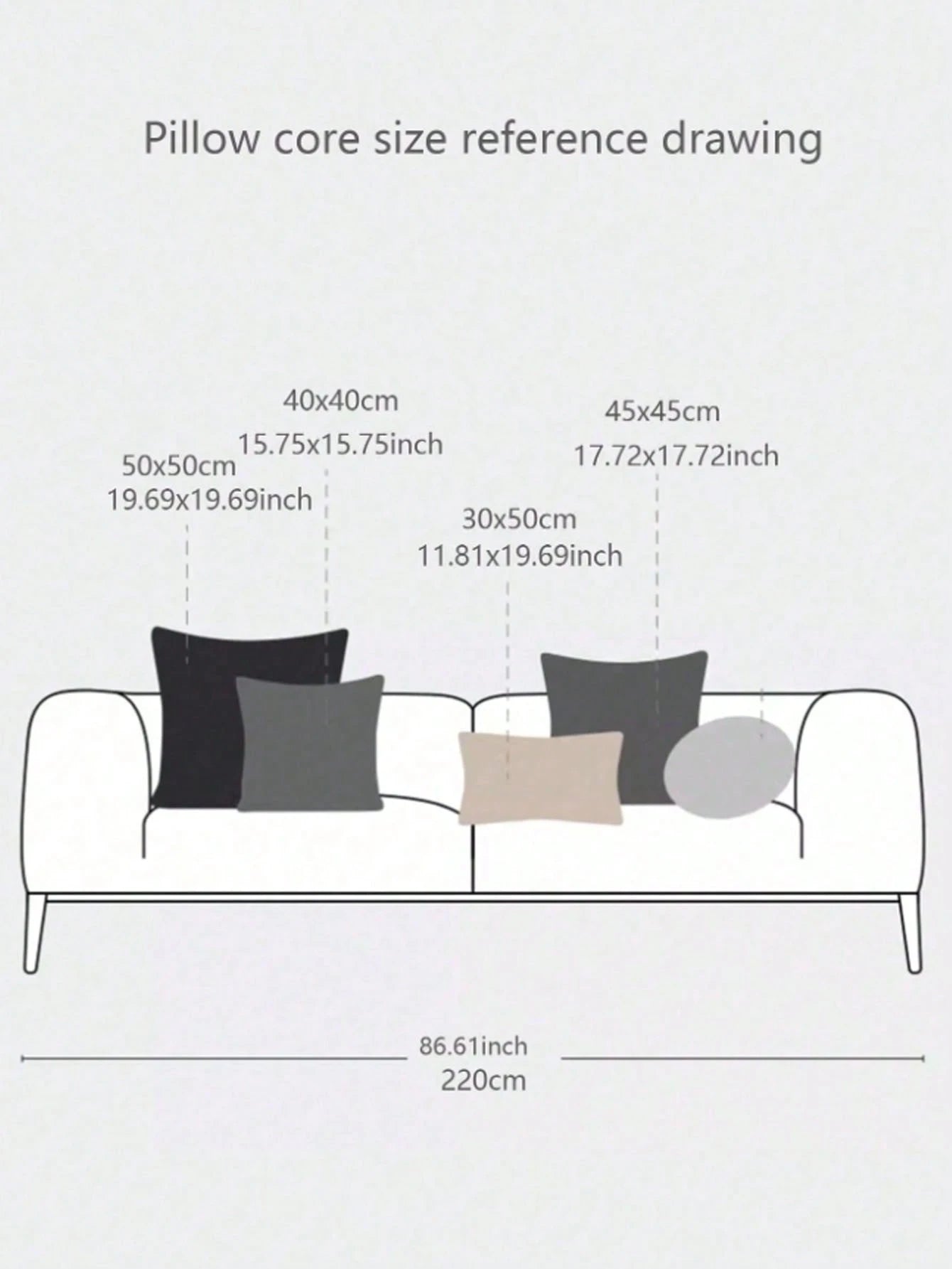 1/2pcs/White Pillow Core, Luxury Pillow, Multiple Sizes Pillow Pad, Microfiber Filling, Pure White Square Throw Pillow, Minimalist Fashion, Suitable For Home Decor, Living Room Sofa, Bedroom, Outdoor
