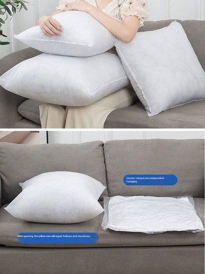 1/2pcs/White Pillow Core, Luxury Pillow, Multiple Sizes Pillow Pad, Microfiber Filling, Pure White Square Throw Pillow, Minimalist Fashion, Suitable For Home Decor, Living Room Sofa, Bedroom, Outdoor