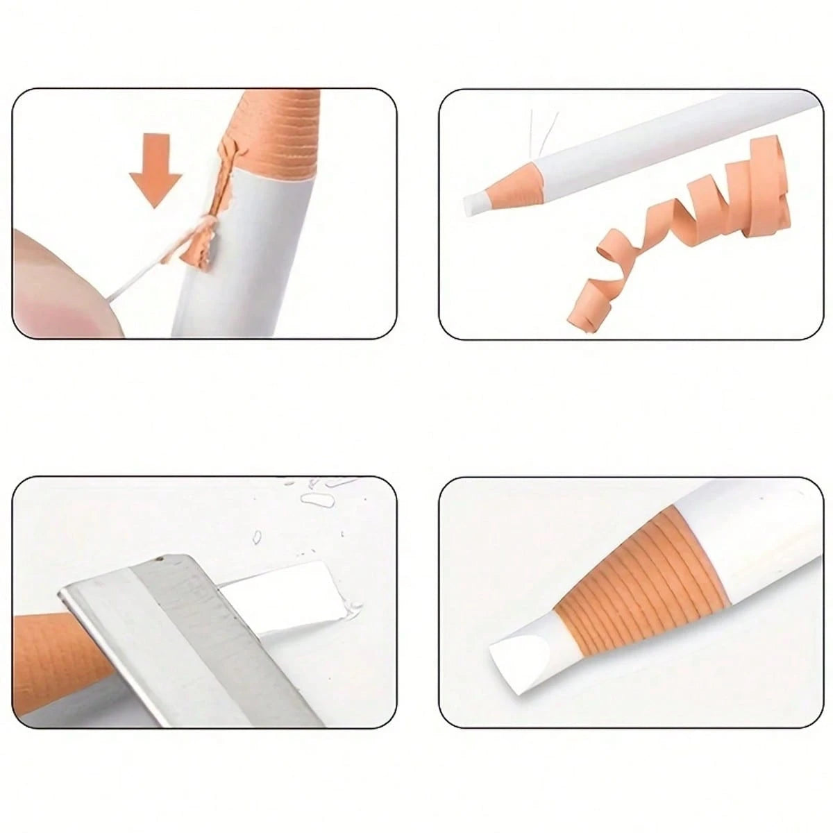 1/2pcs White Waterproof Eyebrow Position Marking Eye Tool