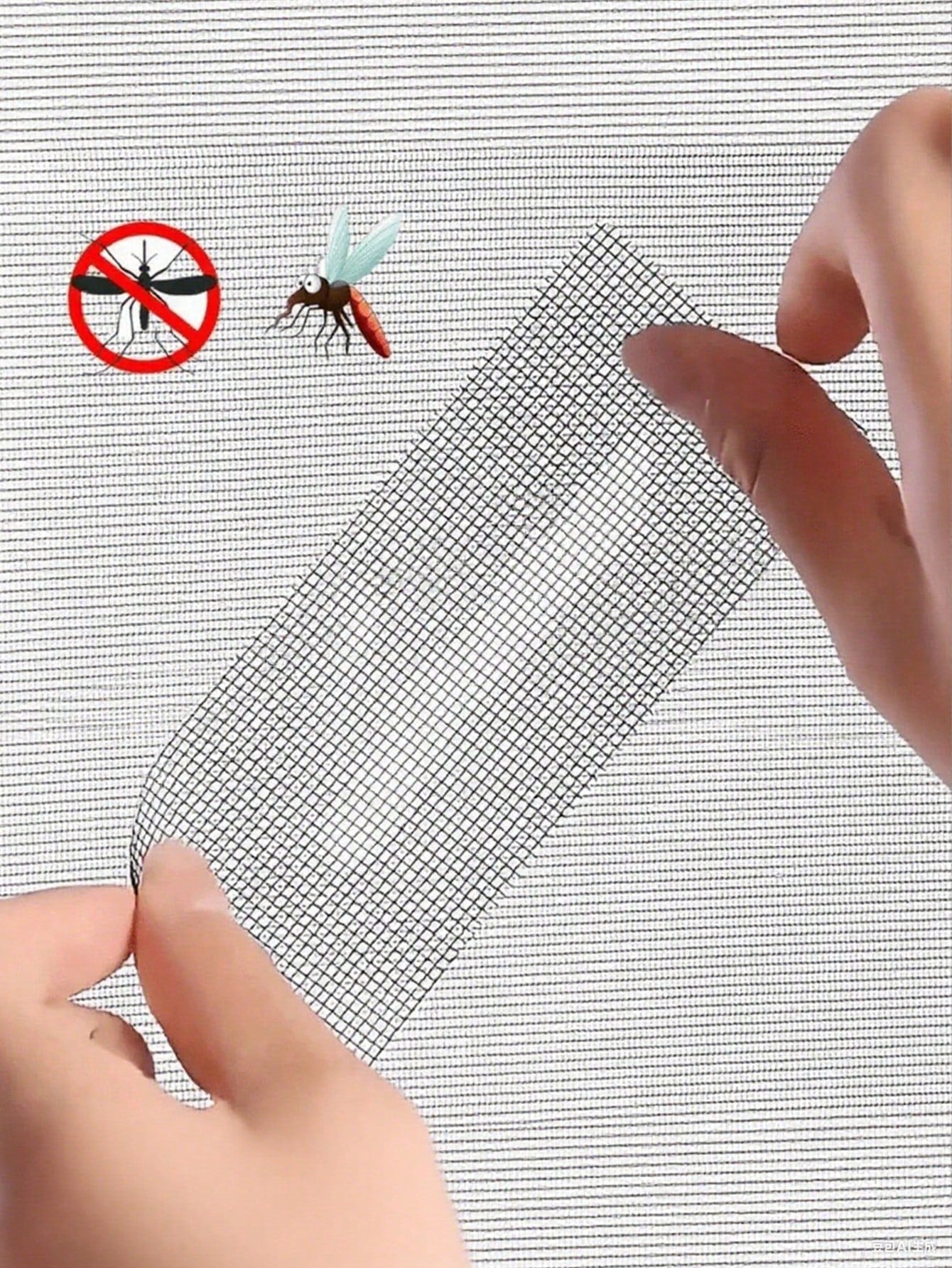 1/2Rolls Waterproof Self-Adhesive Window Screen Repair Tape,Anti-Insect Mesh Patch For Dorm Doors/Curtains, Strong Adhesive Repair Tape For Torn Screens Black