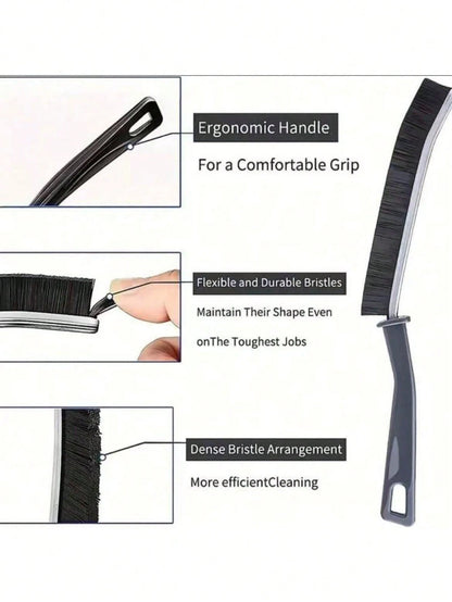1/3/5pcs Stiff Bristle Gap Cleaning Brush, Suitable For Cleaning Narrow Spaces Like Bathroom, Sink, Window Track, Tile And Faucet, Can Be Used To Clean Bathroom Gaps, Sink Gaps, Window Tracks And Fauc