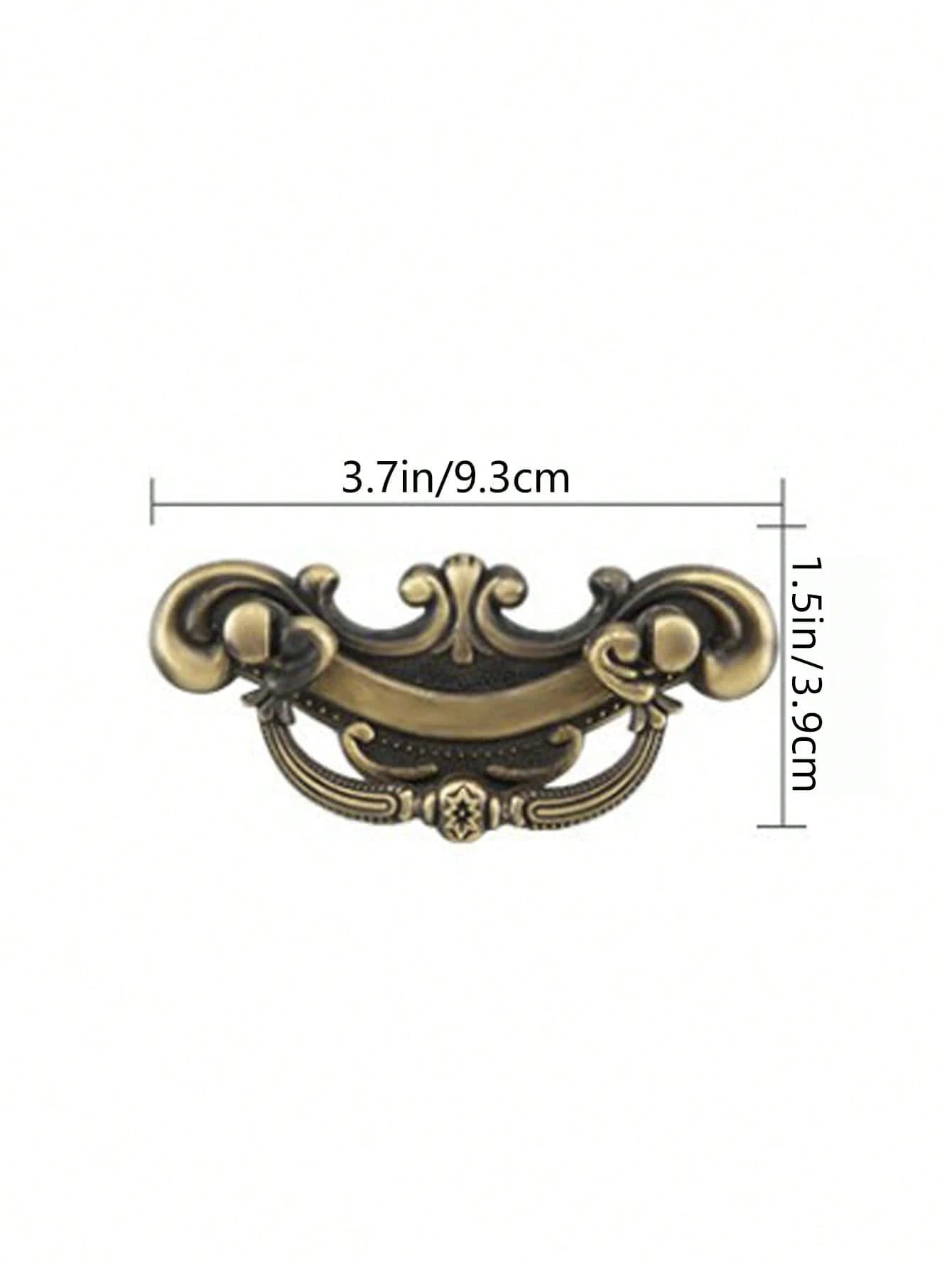 1/3/5pcs Vintage Green Bronze Cabinet Door Drawer Handle