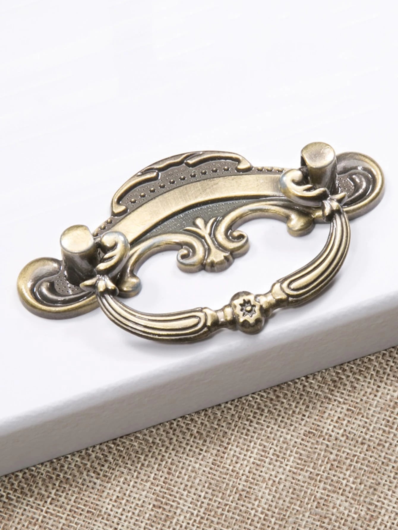 1/3/5pcs Vintage Green Bronze Cabinet Door Drawer Handle