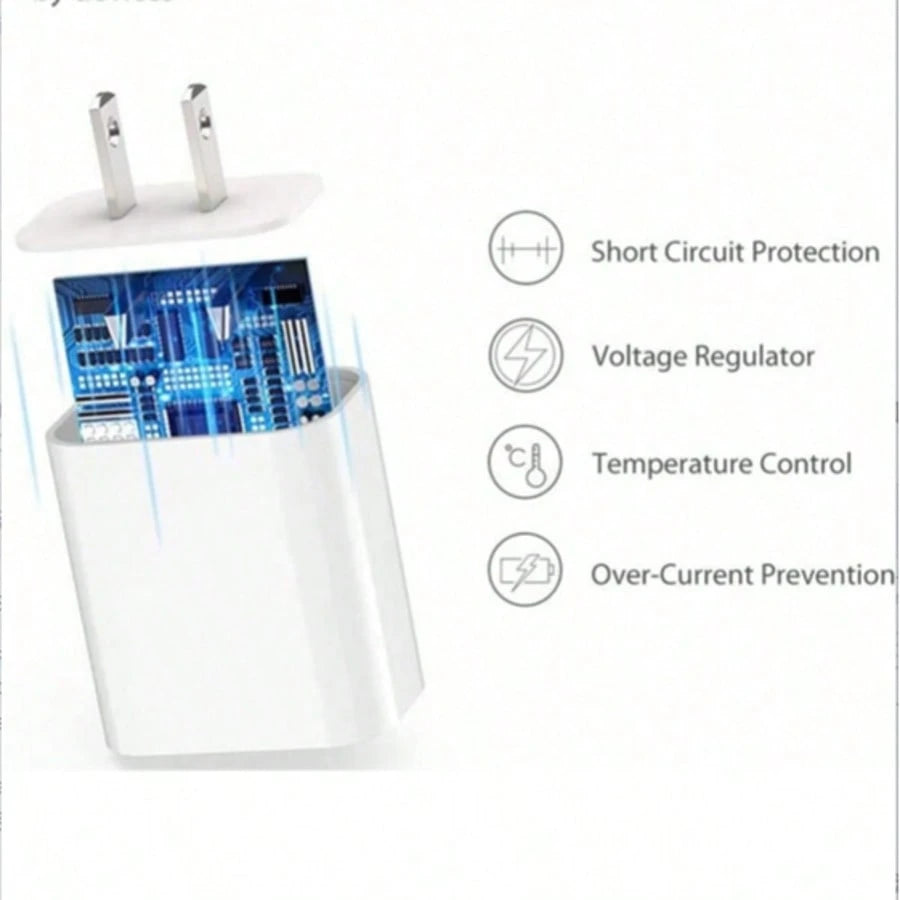 1-4pcs US Plug PD 20W Fast Charging Wall Adapter Compatible With IPhone 17 Pro Max/17 Pro/Air/17/16/15/14/13/12/11/XS/XR/8/7/6/ S25/S24/S23/S22/S21/S20 Ultra Plus/ Series