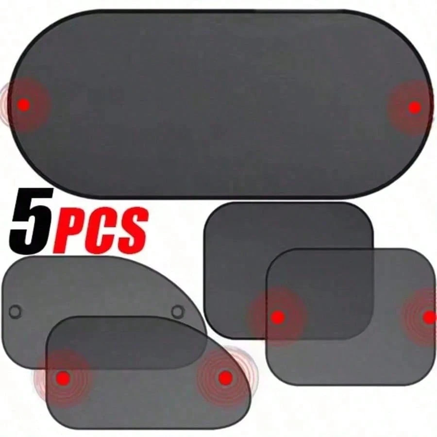 1-5 Pcs Universal Car Sun Visor Foldable Auto Side Window Rear Windshield Mesh Sunshade Car Windshield Rear Sun Visor.Car Essentials,Car Window Shade,Car Accessories,Best Gifts For Friends, Graduation