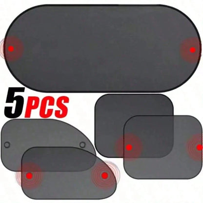 1-5 Pcs Universal Car Sun Visor Foldable Auto Side Window Rear Windshield Mesh Sunshade Car Windshield Rear Sun Visor.Car Essentials,Car Window Shade,Car Accessories,Best Gifts For Friends, Graduation